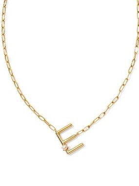 Kendra Scott Letter E Short Pendant Necklace